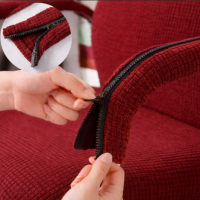 Чехлы на подлокотники на офисное кресло Slavich бордовые (2шт.)