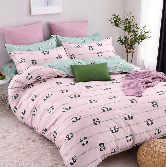 Комплект постельного белья бязь Пандочки Розовый Комплект постельного белья бязь Пандочки Розовый