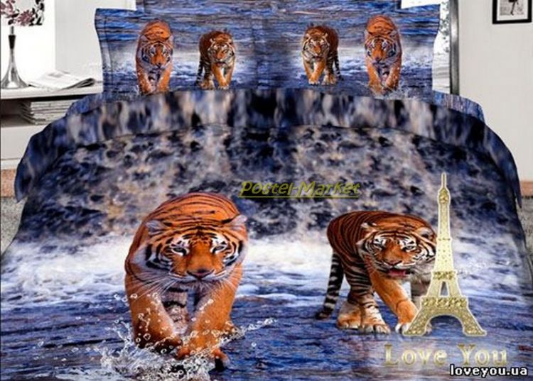 Постельное белье с тиграми