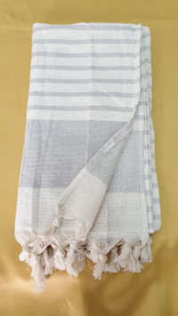 Пляжное полотенце Peshtemal-махра 350 г/м2 светло серое