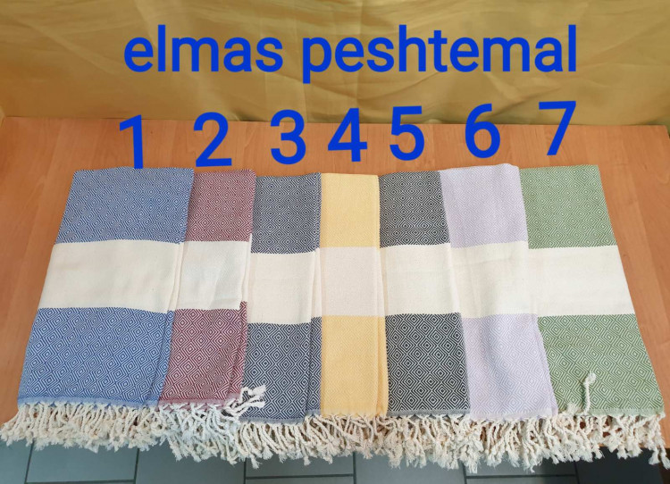 Пляжное полотенце жаккард Peshtemal 250 г/м2 фиолетовое купить