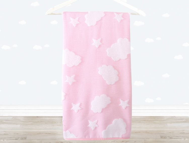 Детское полотенце CLOUD розовое IRYA