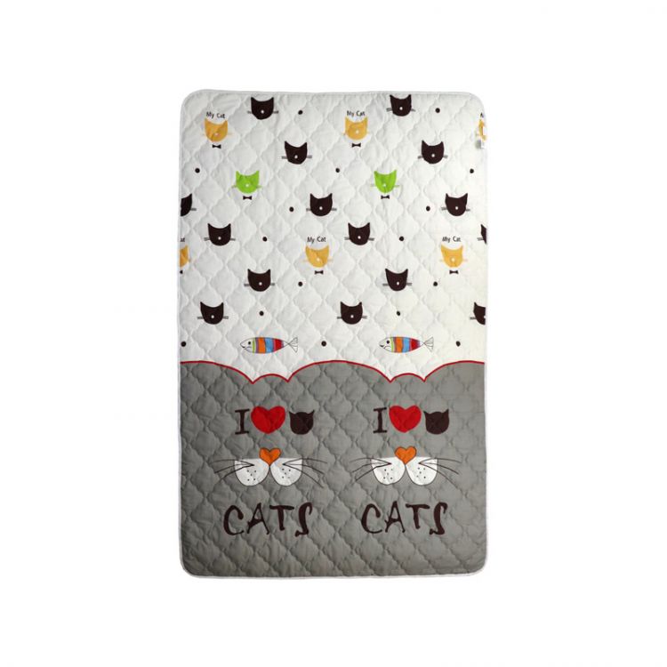 Купить одеяло шерстяное с котами в Киеве