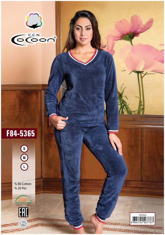 Женская теплая пижама 84-5365 original Welsoft