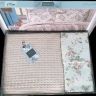 Постельное белья с покрывалом Pike Set кофейное Цветочек на подарок