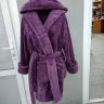 Фиолетовый женский халат Velsoft короткий