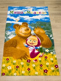 Полотенце пляжное Маша и медведь