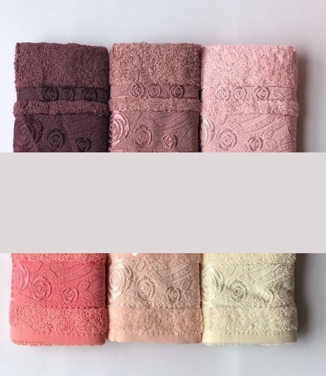 Набор махровых полотенец Sikel Cotton 30*50 (6 шт) Rose Garden