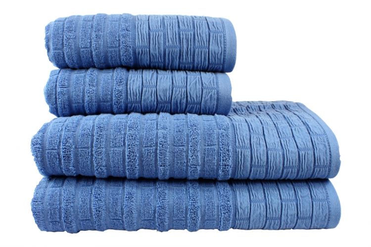 Махровое полотенце DAISY голубой Hobby