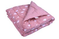 Детское одеяло силикон Руно розовое тучка