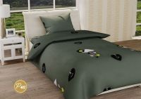 Подростковый постельный набор ранфорс Тучка темно зеленое