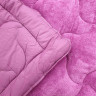 Двустороннее одеяло микрофибра/хлопок фиолетовое купить