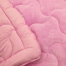 Двустороннее одеяло микрофибра/хлопок розовое купить