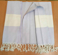 Пляжное полотенце жаккард Peshtemal 250 г/м2 лиловое