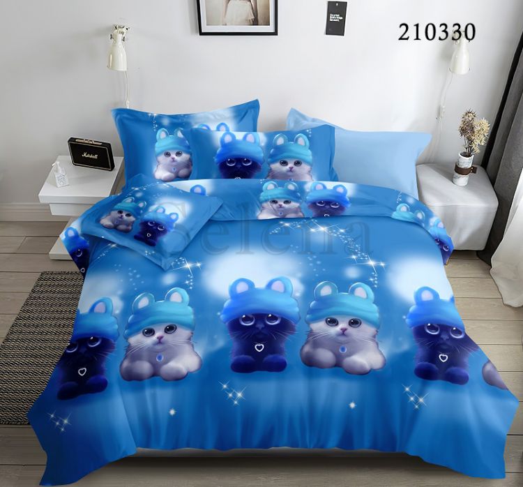 Подростковый постельный набор Лунные котята ранфорс
