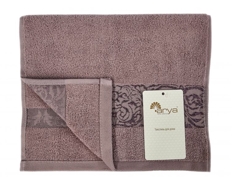 Розовое махровое полотенце Jewel