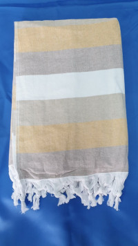 Пляжное полотенце Peshtemal-махра 480 г/м2 Полоска-1