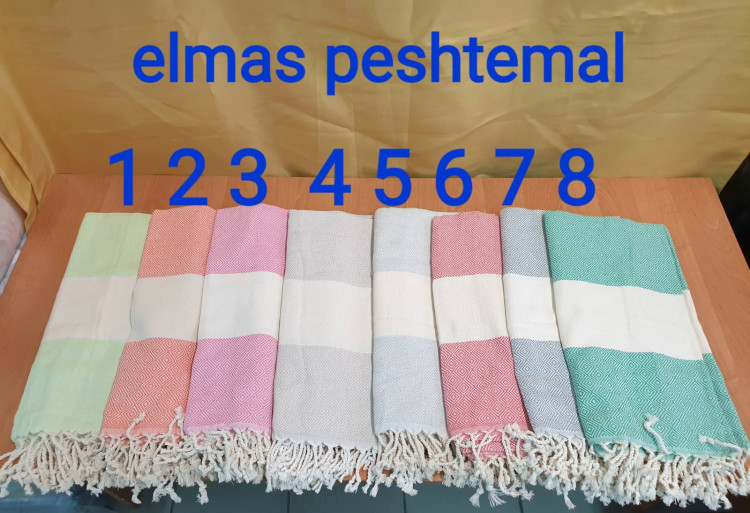 Пляжное полотенце жаккард Peshtemal 250 г/м2 розовый купить