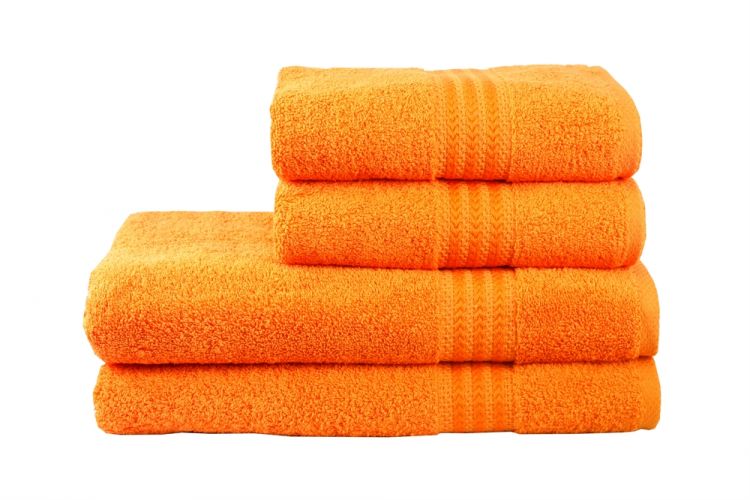 Махровое полотенце RAINBOW оранжевое Hobby