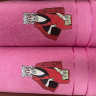 Набор махровых полотенец (2 шт) Coton Deluxe Тигрица розовый