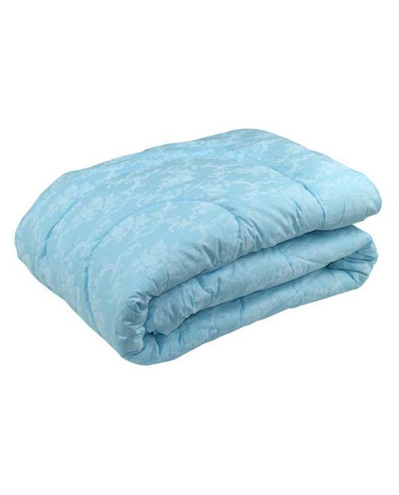 Одеяло теплое Руно силикон в бязи Голубое