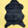 Меховый коврик для спальни Имитация шкуры V-4 черный, акрил