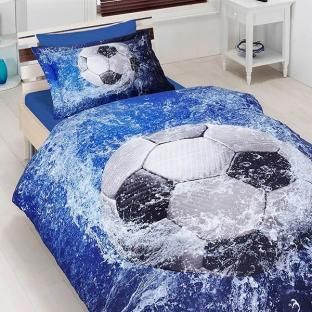 Полуторное постельное белье First Choice 3D Football 160x220 