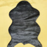 Меховый коврик для спальни Имитация шкуры V-6 черный, акрил
