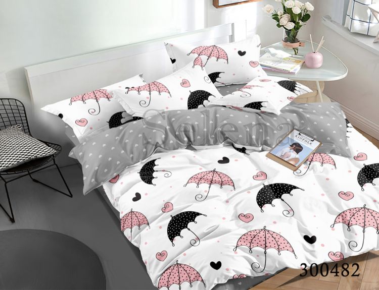 Комплект постельного белья Веселые зонтики сатин