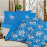 Набор постельного белья 3D print  ранфорс Узоры ярко голубой