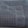 Махровый коврик для ванной 750 г/м2 темно серый 50х70 Ножки 