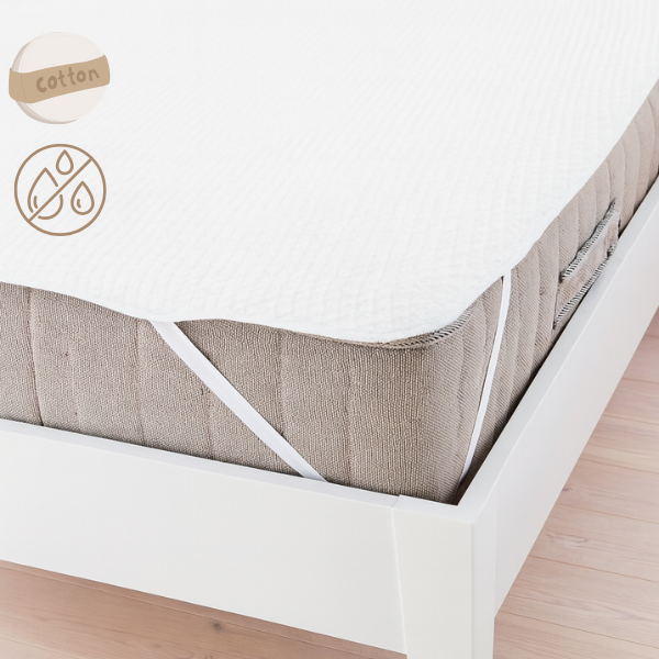 Непромокаемый наматрасник Хлопок Premium с системой Health Care на резинках по углам 1 Непромокаемый наматрасник Хлопок Premium с системой Health Care на резинках по углам 1