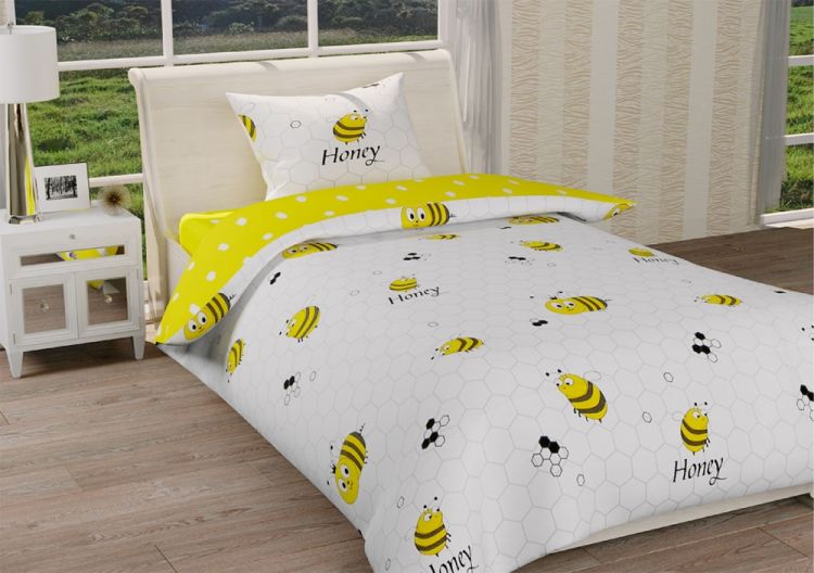Подростковый постельный набор ранфорс Пчелки