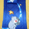 Детский набор одеяло силиконовое с подушкой Мишка на луне