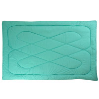 Ментоловое силиконовое одеяло теплое в микрофибре ромб
