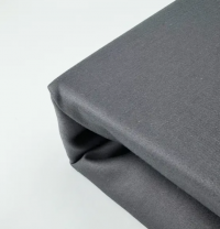 Простынь сатин однотонная Sateen Dark Grey на резинке  