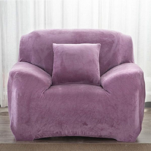 Чехол замша на кресло 90х140 Lilac микрофибра