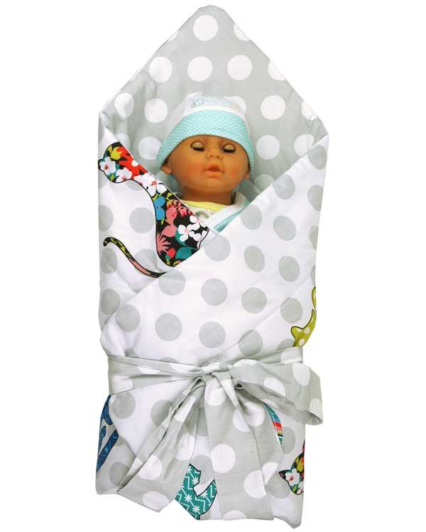 Одеяло - конверт для младенца Руно Коты 