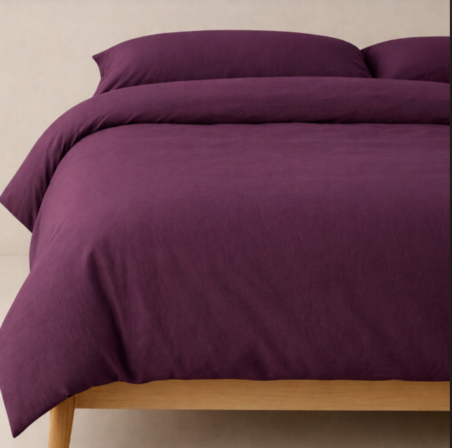 Пододеяльник plum однотонный lux сатин 2