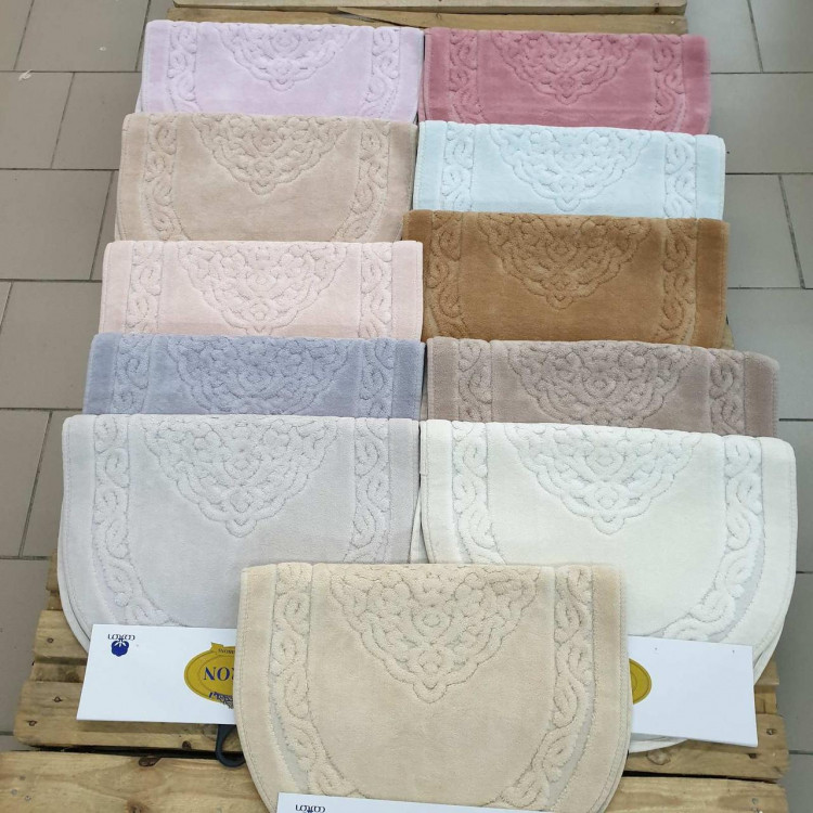Набор овальных ковриков в ванную Cotton Mat лиловый купить