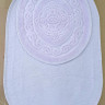 Набор овальных ковриков в ванную Cotton Mat лиловый