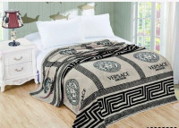 Плед флисовый Versace кремовый Wellsoft 