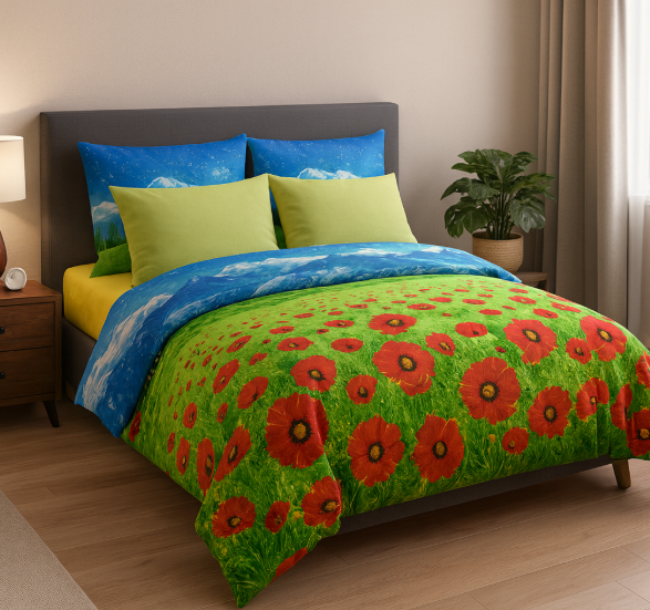 Комплект постельного белья бязь Долина Маков Комплект постельного белья бязь Долина Маков