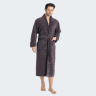 Мужской халат Nusa ns 1485 kaya без капюшона велюр/махра какао Мужской халат Nusa ns 1485 kaya без капюшона велюр/махра какао