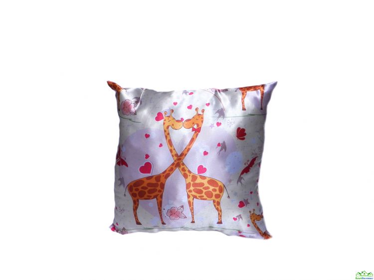Декоративная подушка Жирафы / ладошка 35*35