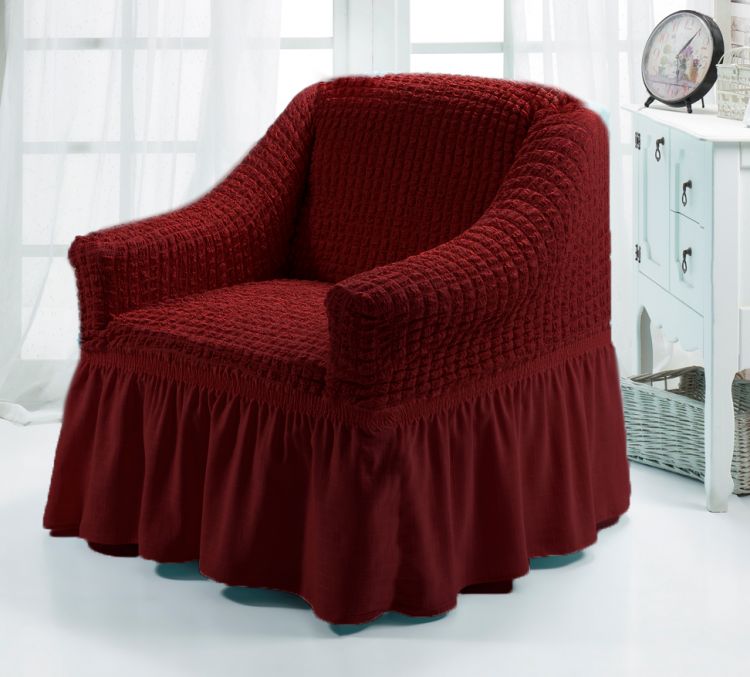 Чехол для мебели (кресло) бордовый