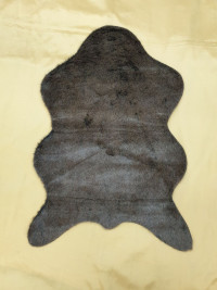 Меховый коврик для спальни Имитация шкуры V-15 коричневый, акрил