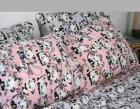 Набор фланелевого постельного белья Пандочки Pink