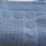 Махровый коврик для ванной 750 г/м2 голубой 50х70 Ножки