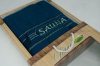 Морская волна махровое полотенце для сауны Sauna подарочной коробке